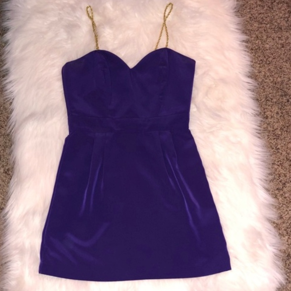 NAVEN PURPLE MINI DRESS SIZE S
